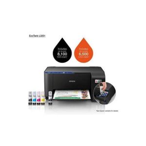 Epson EcoTank L3251 A4 Wi-Fi All-In-One Ink Tank Printer - Black