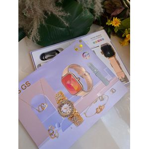 Smart and Stylish E16GS D15GS Ladies Watch Pack with Accessories Jewellery Set and Fitness Features