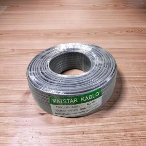 Mat Star 1.5MM 90M Tough Build PVC Insulated Twin With Earth Electrical Wiring Cable