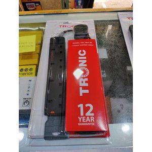 Tronic 4 way extension 4 outlet extension socket