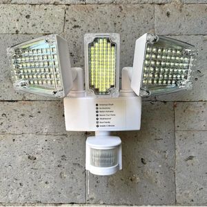 3-Head Solar Motion Sensor Security Light