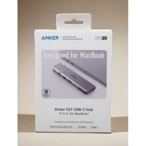 Anker  USB C Hub for MacBook, 7-in-2 mac Dock with 4K@60Hz HDMI, Compatible with Thunderbolt 4, 1 Type C and 2 USB A Data Ports for MacBookPro 13 Inch, MacBookAir M4/M5, and More (Not Work with Neo)