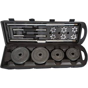 50Kg Weights Dumbbells Set in a Portable Case with Wheels 