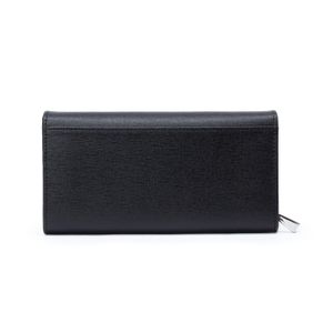 Women’s Leather Wallet – Slim Long Purse with Zipper & Card Slots (Multiple Colours)