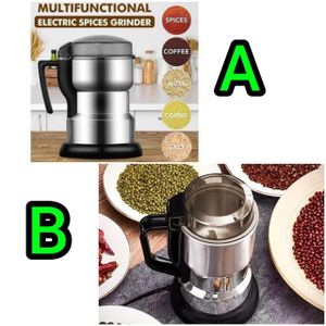 Stainless Steel Electric Coffee Grinder High Power 150W 6 Blades for Coffee Beans Spices Nuts Fast Efficient Grinding Transparent Lid Easy Operation Compact Design