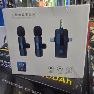  3 in 1 Wireless Lavalier Microphones for iPhone, iPad, Android, Camera, USB-C Microphone, 7-Hour Battery, Mini Microphone with Noise Reduction for Video Recording, Vlog, YouTube, TikTok