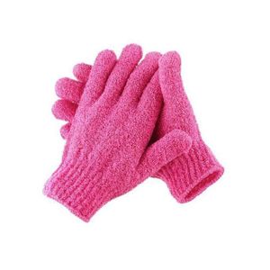 Bathing Gloves Exfoliating Body Shower Scrub Gloves-pink