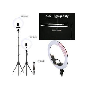 12inch ring light with stand - WHITE