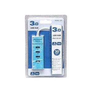 4 Port USB Data Hub Splitter USB 3.0 Hub With LED Indicator