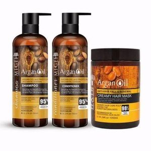 Moroccan Argan Oil Creamy Hair Mask Shampoo Conditioner Renewals set of 3