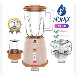 Nunix  High Power 3 in 1 Blender with Grinder & Chopper – Strong, Fast & Efficient