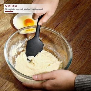 Baking scraper cake baking Tool food grade Non Stick Spatula butter Spoon  cooking silicone spatula rubber