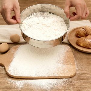 Handheld Electric Flour Sieve Icing Sugar Powder Stainless Steel Flour  Screen Cup Shaped Sifter Kit