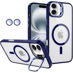 Premium Magnetic Case With Camera Lens Protection, Kickstand, And MagSafe Compatibility – Clear Acrylic & TPU Hybrid Cover For IPhone 14 Pro Max – Ultimate Protection & Stylish Design