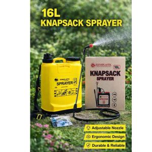 Ken 16L Pressure Sprayer Complete Set - Knapsack/ Backpack Sprayer Pump with adjustable Nozzles- for Weed Killer, Water, Fertilisers, Pesticides, Herbicides, Multi-Purpose Agricultural Animal and plants care