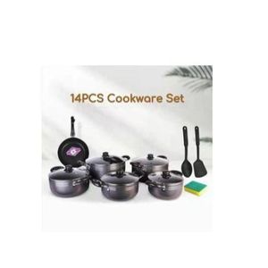 TC Heavy Duty Cooking Pots Sufurias- 14 Pieces Non-Stick Cookware Set