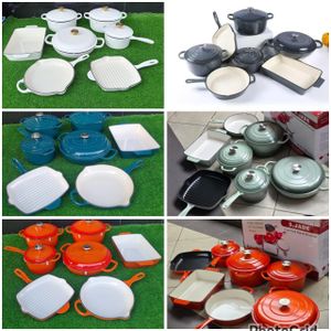 11pcs Enamel Cast Iron Cooking Pots