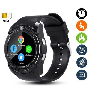 Smart 2030 V8 Men’s Bluetooth Smart Watch with Camera, SIM Card, and Health Tracking Features