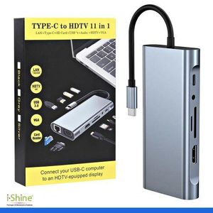 Type-C to HDMI 11-in-1 Adapter – USB-C Multiport Hub
