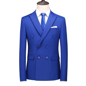 2022 Fashion Mens Royal Blue Suit Pants Pure Color Business