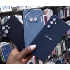 Premium Original Silicone Case for SAMSUNG GALAXY A60 – Soft Touch, Shockproof and Scratch-Resistant Protective Cover - Dark Blue Edition