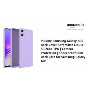 Samsung Galaxy A05 Phone Cover, Soft Silicone Shockproof Back Case, Slim Fit Anti-Fingerprint Protective Phone Case with All-Round Protection