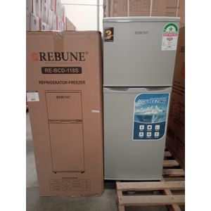 Rebune 118 litres double door refrigerator 