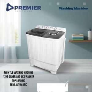Premier  13Kgs Twin Tub Washing Machine – Semi Automatic