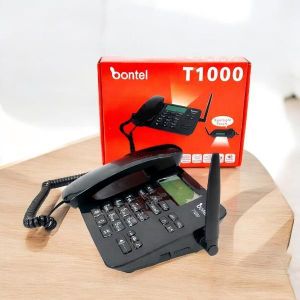 Bontel T1000 GSM Fixed Landline 2.5 Hours Talk Time 150 Hours Standby Time Desktop Phone 