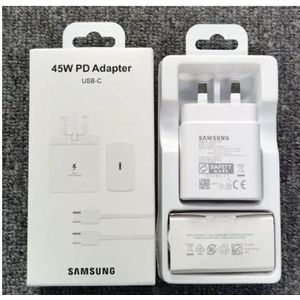 Samsung 45 Watts Super Fast Charger Adapter With Type C To C Output For Galaxy A07 ,A17 ,A06, A16, A26, S24 Ultra, A36, A56, A05, A05s, A14, A15, A23, A24, A25, A33, A34, A35, A53, A54, A55, A07, A17, S25 Ultra