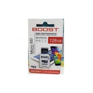 Boost 128GB Phone Memory Card with SD Adaptor - High Speed for CCTV Camera