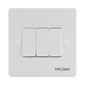 Tronic Slim 3 Gang 2 Way Switch