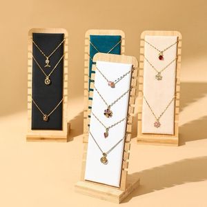 Vertical Bamboo Necklace Display Stand