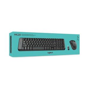 Logitec  Wireless Combo-Keyboard + Mouse-MK220