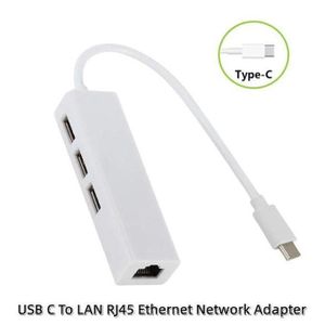 Type-C to RJ45 Adapter USB C To LAN RJ45 Ethernet Network Adapter Converter Portable For MacBook Pro Laptop USB C HUB