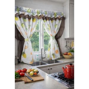 Kitchen curtain Sheers 1.2 by1.2 m 