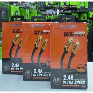 Amaya ACD-C30 – 3A Type-C 2M Silicone Cord Super Fast Data Cable