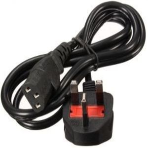 Computer Desktop CPU And Monitor Power Cable