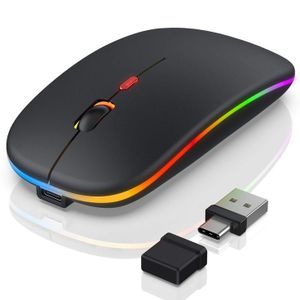 Wireless Bluetooth + 2.4G dual-mode rechargeable LED Optical mouse
