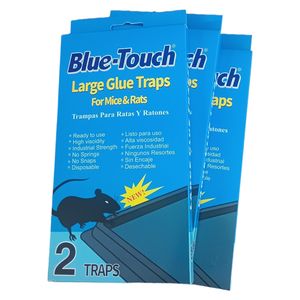 Blue Touch 3X Large Glue Traps Double MICE RATS INDUSTRIAL STRENGTH HIGH VISCIDITY Insect & Pest Repellent cf