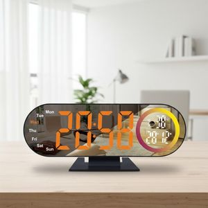 Voice-Activated, Creative Color-Changing Clock - A Multifunctional Electronic Timepiece. A Stylish New Home Décor Accent - LED Desk and Bedside Clock.