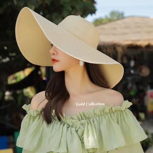 Black Beach Hats/straw Hat/church Hat/sun Hat/tea Party Hat for Women Straw  Hat Anti-uv Sun Protection Foldable Sun Shade Hat Cap Cover. 