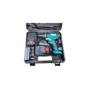18V Cordless Drill 2 Batteries With Blow Box - BLUE