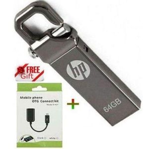 HP High Speed 64GB USB 2.0 Flash Disk – Works on All Devices With Free OTG Cable .