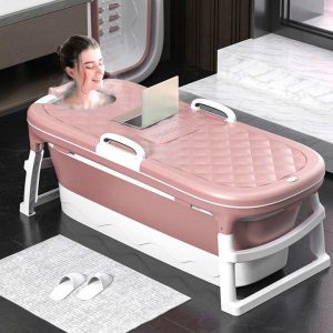 Portable Foldable Bathtub with Laptop Holder 