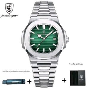 POEDAGAR 2025 New Men's Watch With DATE Waterproof Fashion Watch