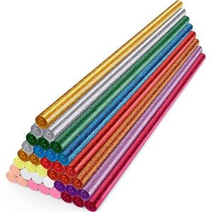 Glittering 11 Mm Glue Sticks Recommended For 40/60/80Watts Glue Gun 10 Pieces