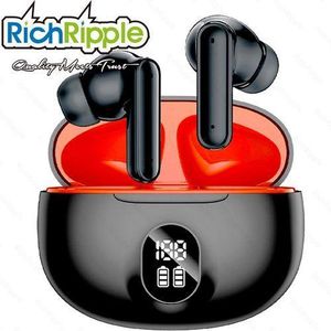 RichRipple  New GT11 Bluetooth Headsets Digital Display Wireless Smart Touch Earpods
