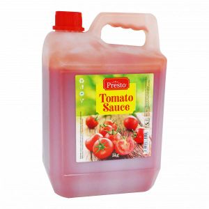 Presto  Tomato Sauce 5kg  Made from Pure Sun-Ripened Tomatoes  Adds Yummy Taste to Healthy Family Meals