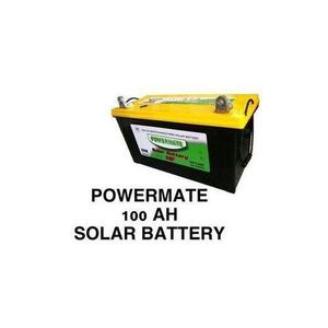 Powermate Powermate, 100AH Solar Battery Dry Cell Maintenance Solar Battery